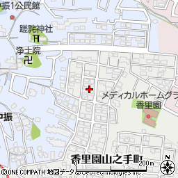 大阪府枚方市香里園山之手町22周辺の地図