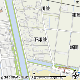 愛知県西尾市吉良町富好新田（下川並）周辺の地図