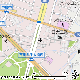兵庫県姫路市飾磨区中島414-248周辺の地図