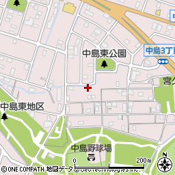 兵庫県姫路市飾磨区中島3丁目82周辺の地図