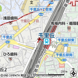 セブンイレブンハートインＪＲ千里丘駅西口店周辺の地図