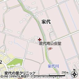 静岡県掛川市家代1831周辺の地図