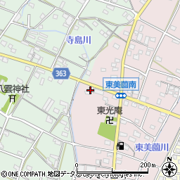 静岡県浜松市浜名区東美薗194-11周辺の地図