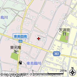 静岡県浜松市浜名区東美薗159周辺の地図