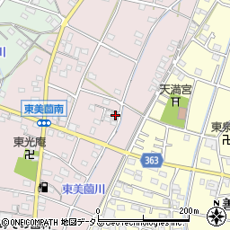 静岡県浜松市浜名区東美薗152周辺の地図