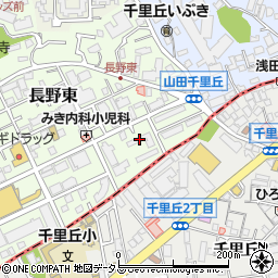 大阪府吹田市長野東2-35周辺の地図