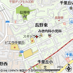 大阪府吹田市長野東13-19周辺の地図