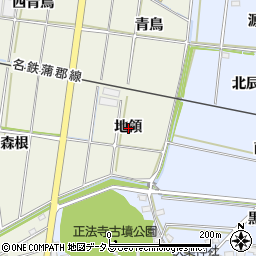 愛知県西尾市吉良町富好新田地領周辺の地図