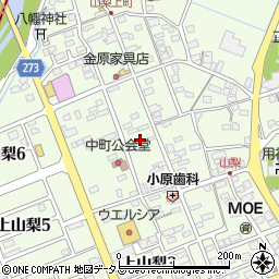 静岡県袋井市上山梨1503周辺の地図