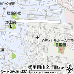 大阪府枚方市香里園山之手町22-3周辺の地図