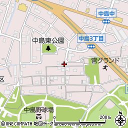 兵庫県姫路市飾磨区中島414-36周辺の地図