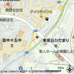 サンディ　豊中泉丘店周辺の地図