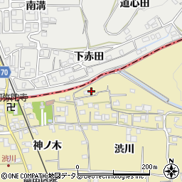 京都府木津川市山城町綺田渋川26周辺の地図