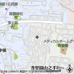 大阪府枚方市香里園山之手町22-14周辺の地図