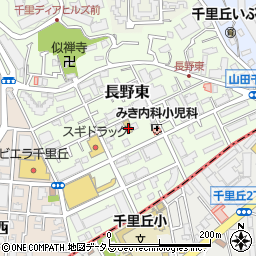 大阪府吹田市長野東13-24周辺の地図