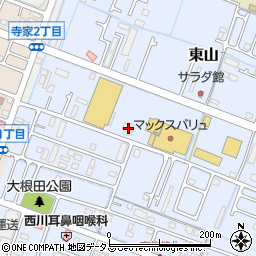 兵庫県姫路市東山191周辺の地図