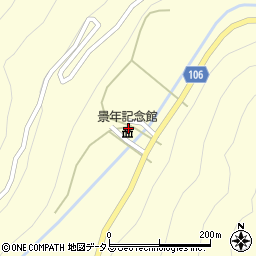 景年記念館周辺の地図