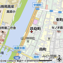 岡山県高梁市鉄砲町25周辺の地図
