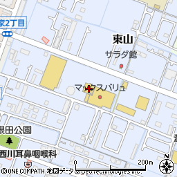 兵庫県姫路市東山188周辺の地図