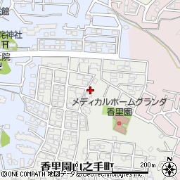 大阪府枚方市香里園山之手町19-8周辺の地図