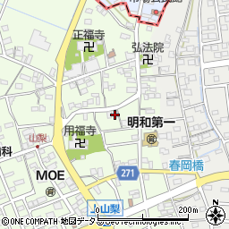 静岡県袋井市上山梨827-1周辺の地図