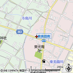 静岡県浜松市浜名区東美薗197周辺の地図