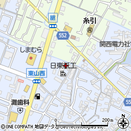 日東紙工周辺の地図