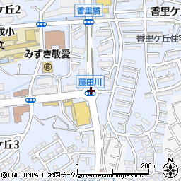 藤田川周辺の地図