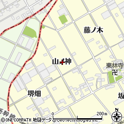 愛知県豊川市平井町山ノ神周辺の地図