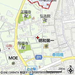 静岡県袋井市上山梨2090-1周辺の地図