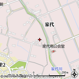 静岡県掛川市家代1832周辺の地図