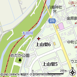 静岡県袋井市上山梨1630-2周辺の地図
