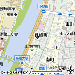 岡山県高梁市鉄砲町23周辺の地図