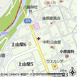 静岡県袋井市上山梨1581周辺の地図