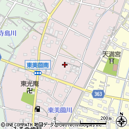 静岡県浜松市浜名区東美薗162周辺の地図
