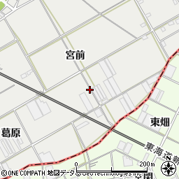 愛知県豊川市伊奈町宮前169-1周辺の地図