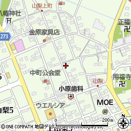 静岡県袋井市上山梨1478周辺の地図