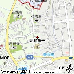 静岡県袋井市上山梨905-1周辺の地図