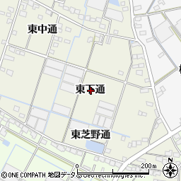 愛知県西尾市一色町酒手島東下通周辺の地図