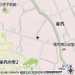 静岡県掛川市家代1880周辺の地図