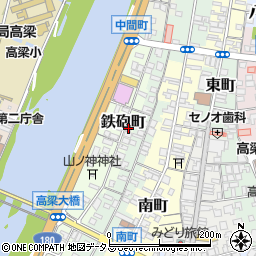 岡山県高梁市鉄砲町87周辺の地図