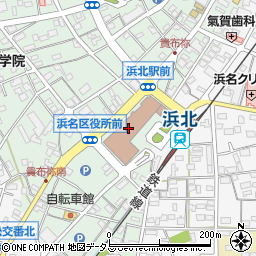 浜松市役所　浜北区役所総合案内周辺の地図