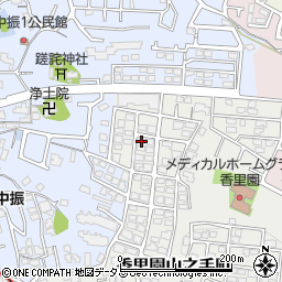 大阪府枚方市香里園山之手町22-18周辺の地図