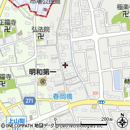 静岡県袋井市春岡232-2周辺の地図