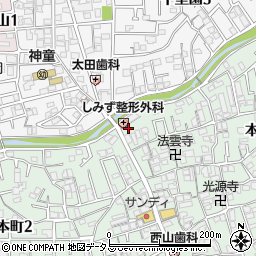 リバージュ・本町周辺の地図