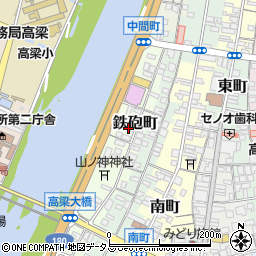 岡山県高梁市鉄砲町21周辺の地図