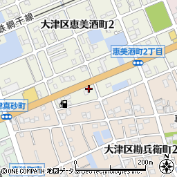 兵庫県姫路市大津区恵美酒町2丁目73周辺の地図