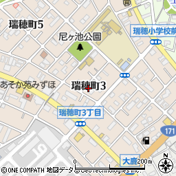 兵庫県伊丹市瑞穂町3丁目36周辺の地図