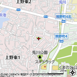 大阪府豊中市上野東1丁目26周辺の地図