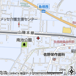 兵庫県高砂市阿弥陀町南池4周辺の地図